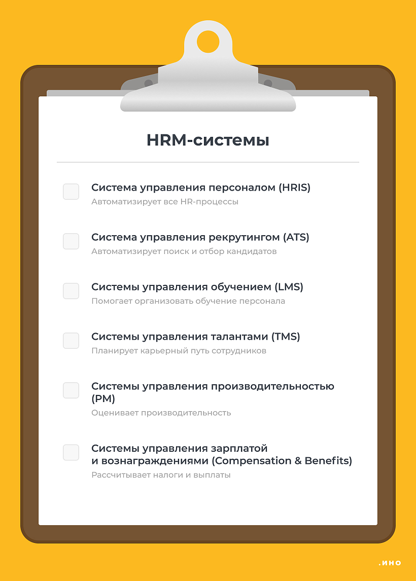 Какие существуют HRM-системы