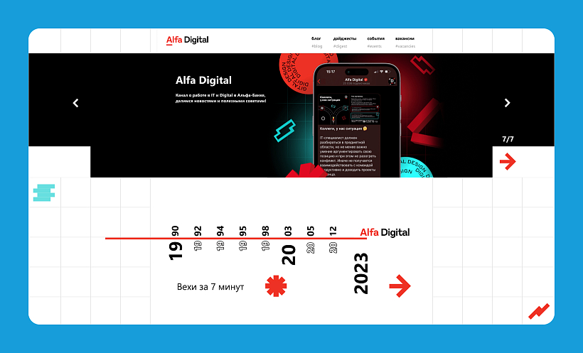 Отдельный карьерный сайт для ИТ-направления Alfa Digital